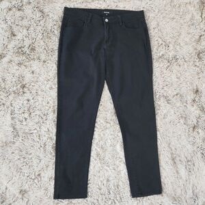 Daisy Fuentas Moda Mid Rise Straight Leg Jeans Black Rinse Women's Size 12